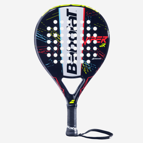 Babolat Viper Junior padel racket — junior for ages 8-12. Lightweight 300g, fibreglass face, arm-friendly EVA core