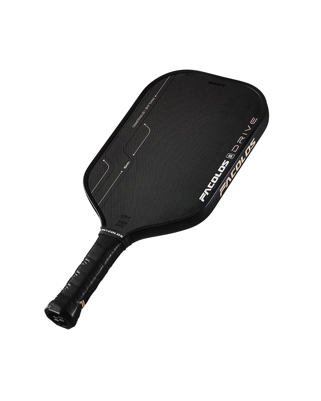 Facolos Drive Swift pickleball paddle handle close-up