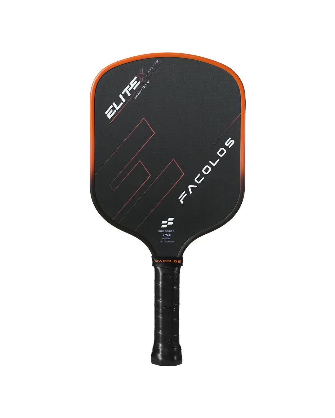 Facolos Elite X Widebody pickleball paddle back view