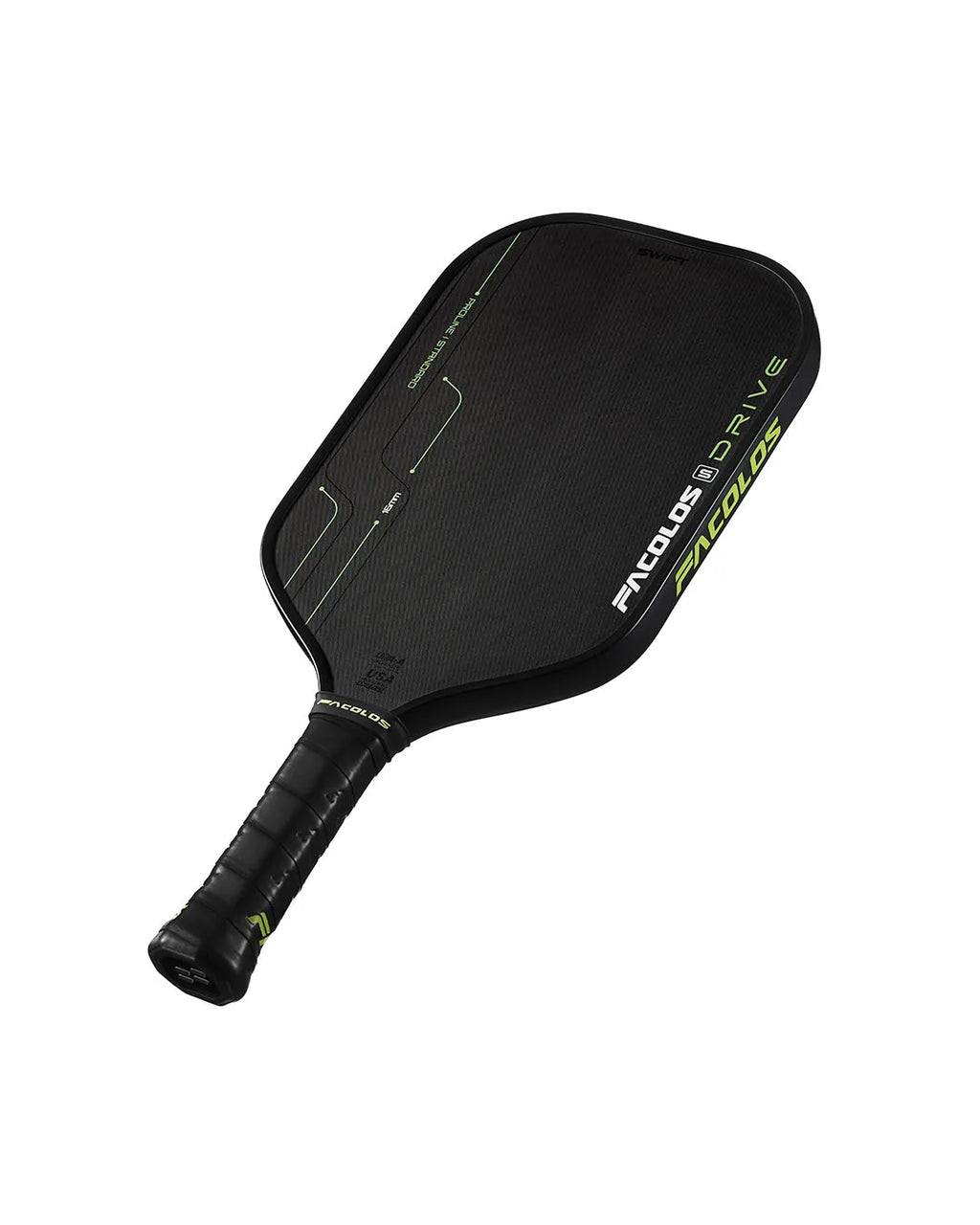 Facolos Drive Swift pickleball paddle edge view