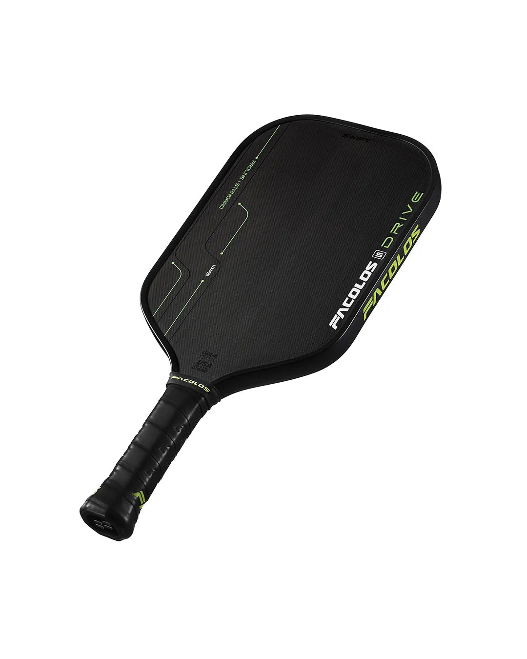 Facolos Drive Swift pickleball paddle edge view