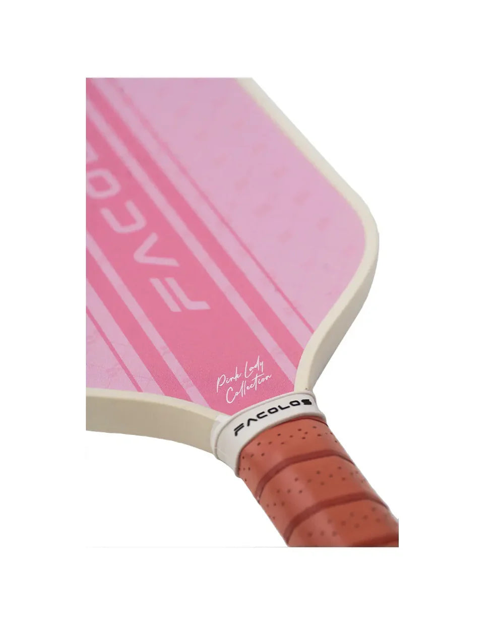 Facolos Pink Lady pickleball paddle on court