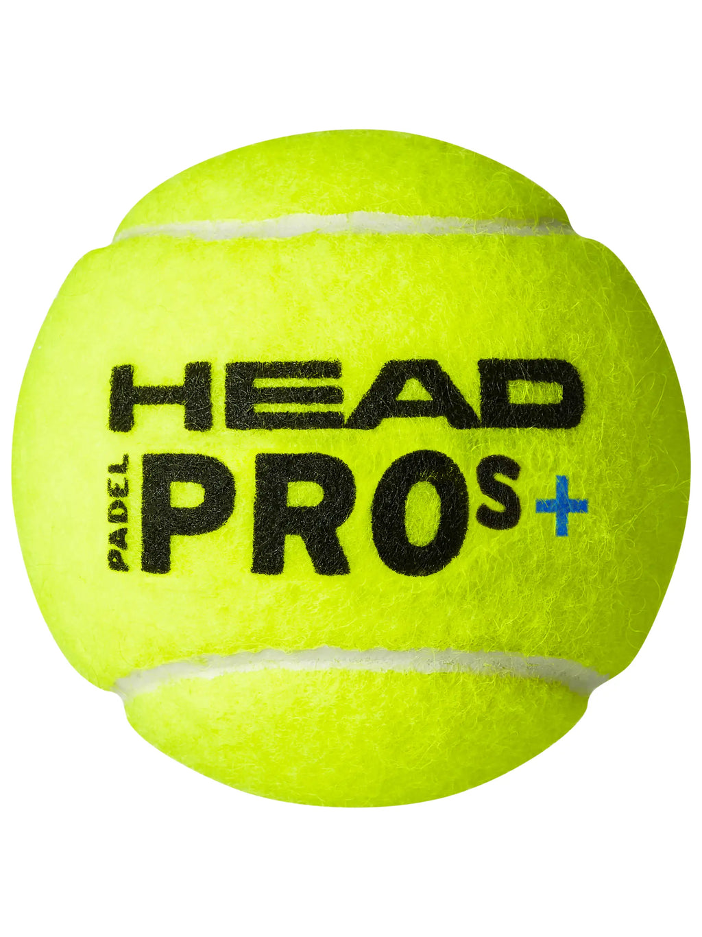 HEAD Padel Pro S+ 3 Pack — high-bounce. Premium felt, natural rubber core, pressurised can. Tournament and match play
