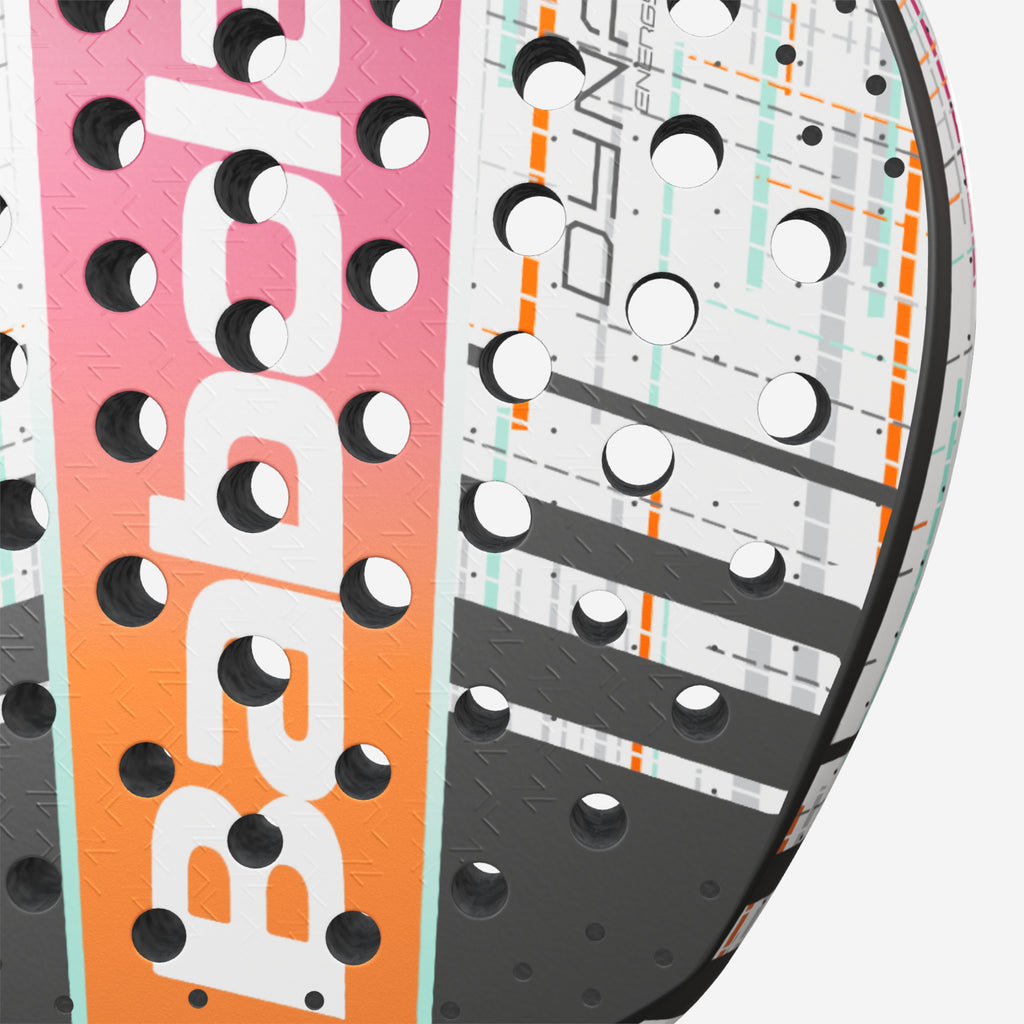Babolat Dyna Energy padel racket — lightweight teardrop. 330g, MicroPerf face, easy power. Beginner to intermediate