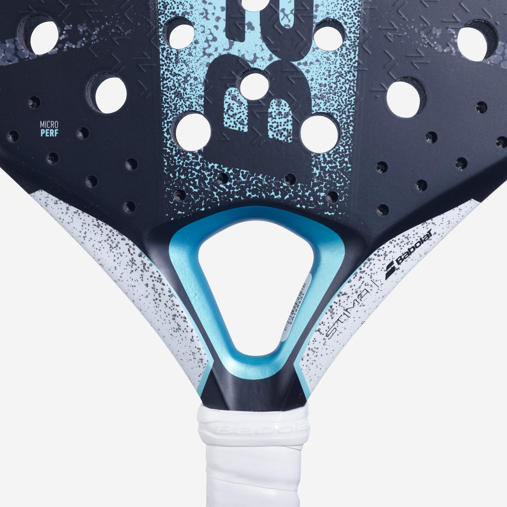 Babolat Stima Energy padel racket — forgiving round-shape for intermediate players. 335g, Carbon Flex, EVA core