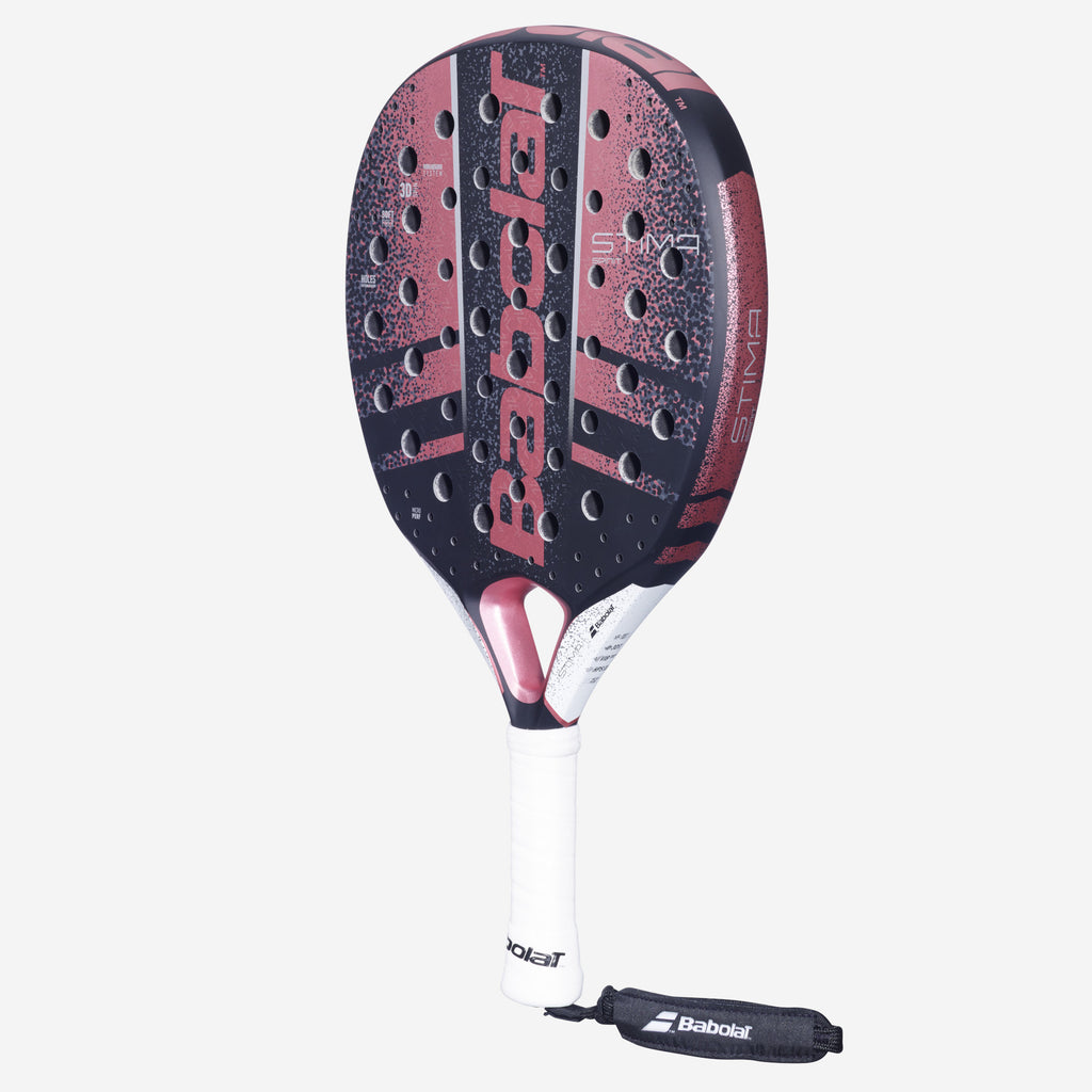 Babolat Stima Spirit padel racket — lightweight round-shape. 335g, soft fibreglass face, large sweet spot. Beginner to intermediate