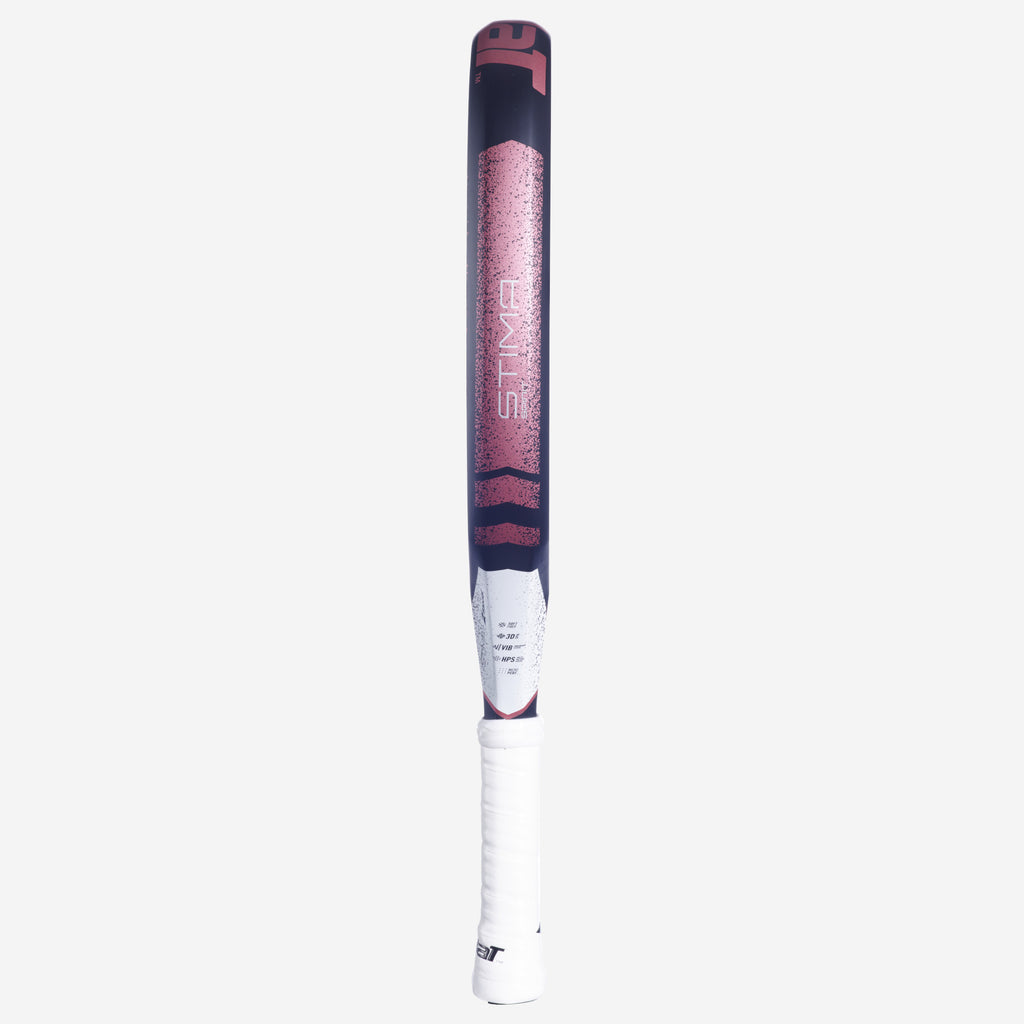Babolat Stima Spirit padel racket — lightweight round-shape. 335g, soft fibreglass face, large sweet spot. Beginner to intermediate
