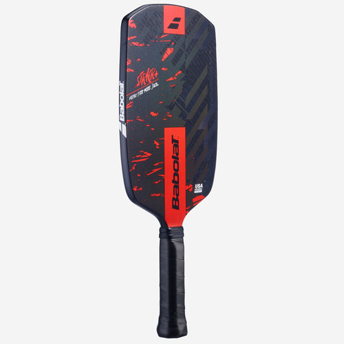 Babolat STRKR+ pickleball paddle — tournament-grade. Textured carbon face, polypropylene core. Power and spin