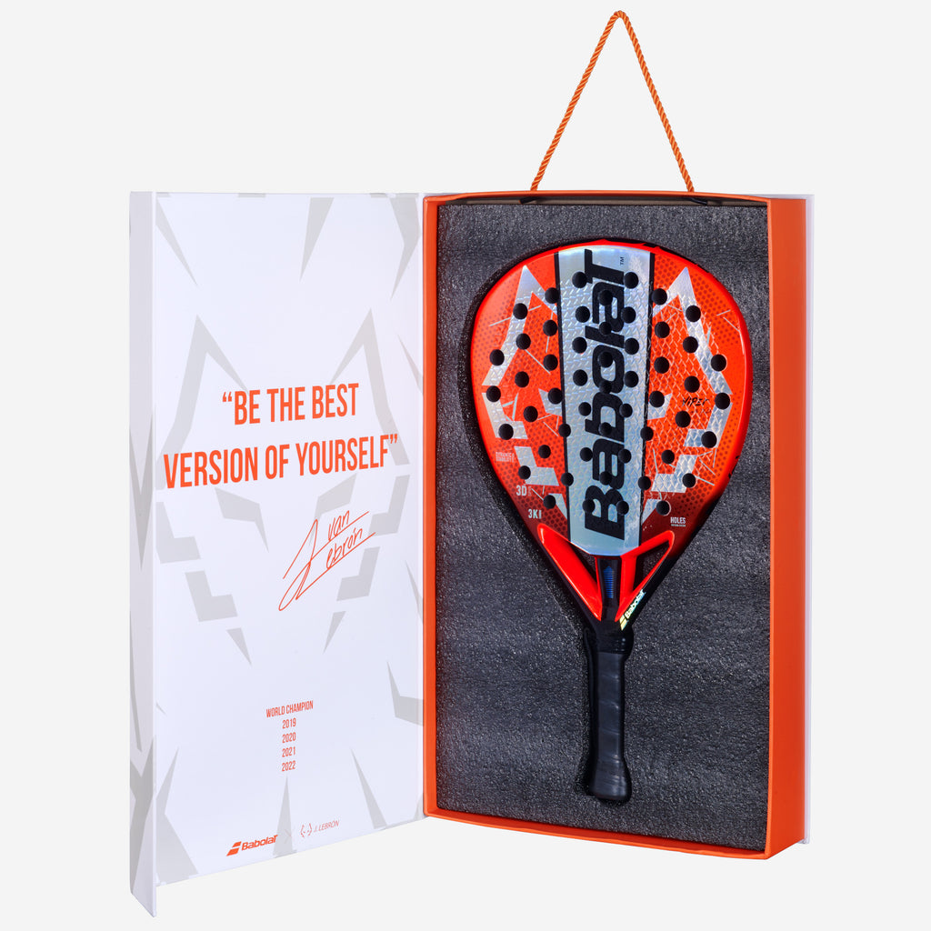 Babolat Viper Juan Lebrón 3.0 padel racket — Juan Lebrón signature. Diamond shape, 3K carbon, 370g head-heavy. Advanced power players