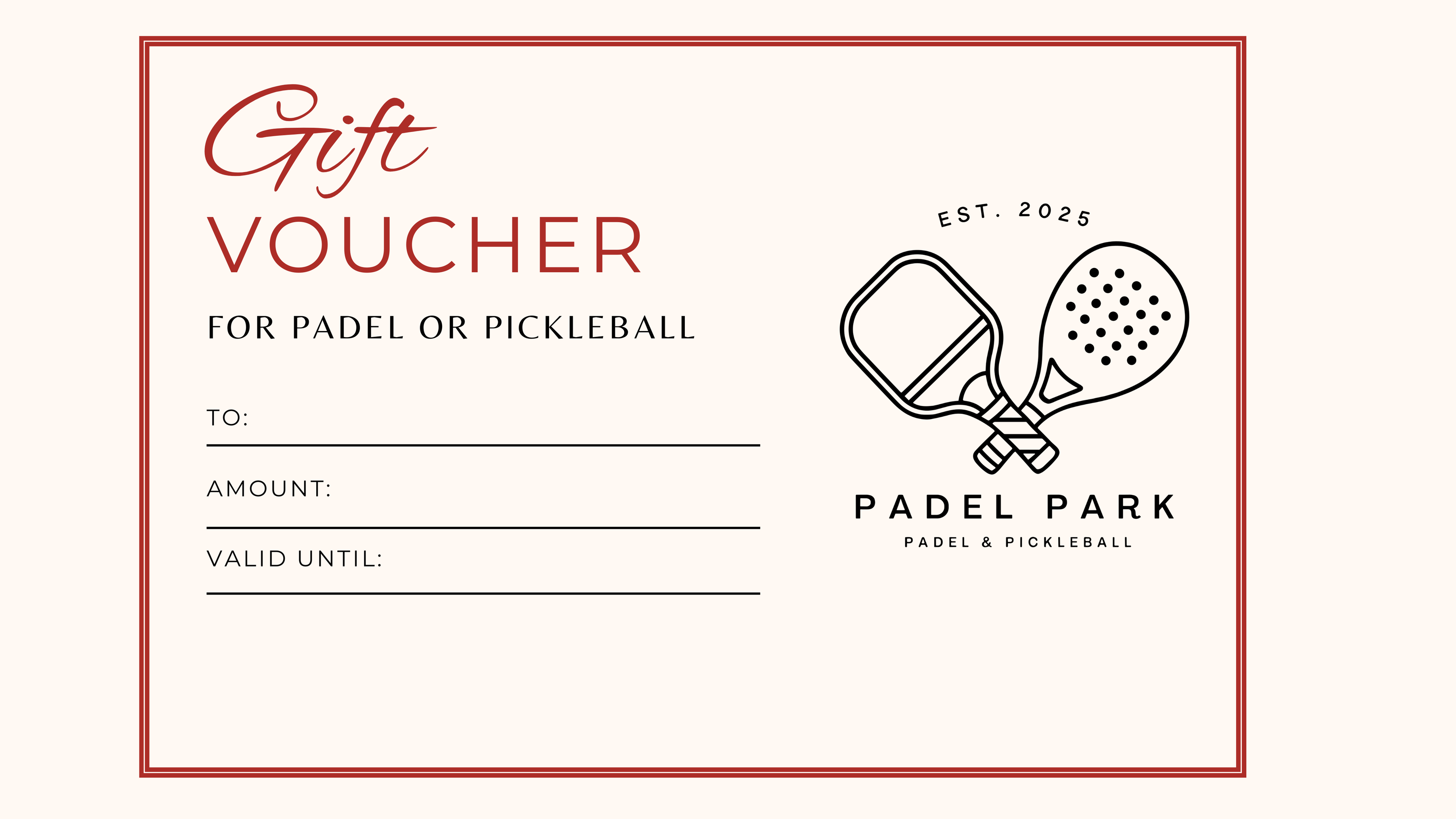 Padel Park Gift Card