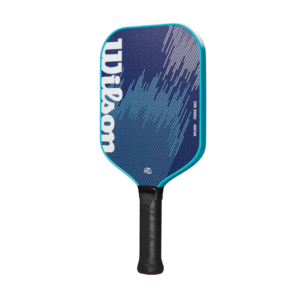 Wilson Fierce Max pickleball paddle — forgiving beginner. 13mm polypropylene core, textured fibreglass face, balanced feel