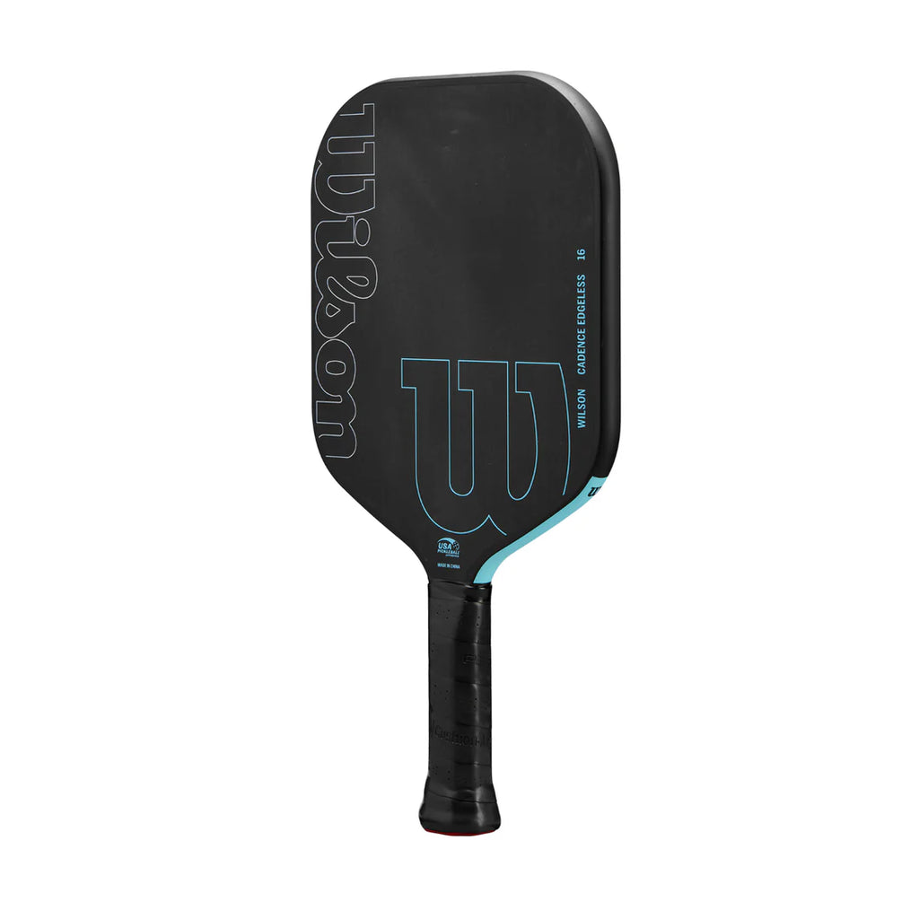 Wilson Cadence Edgeless 16 pickleball paddle — widebody control. 16mm core, raw carbon face. Spin and placement focused