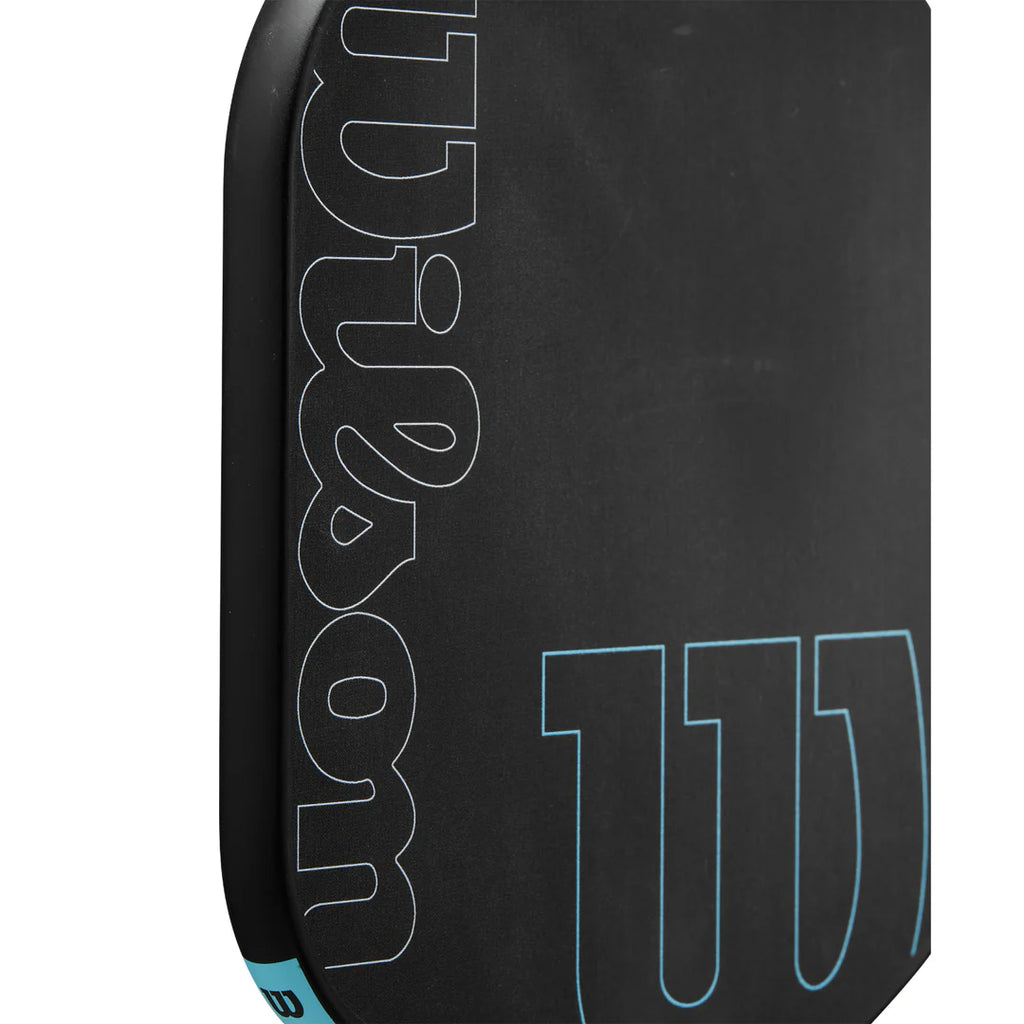 Wilson Cadence Edgeless 16 pickleball paddle — widebody control. 16mm core, raw carbon face. Spin and placement focused