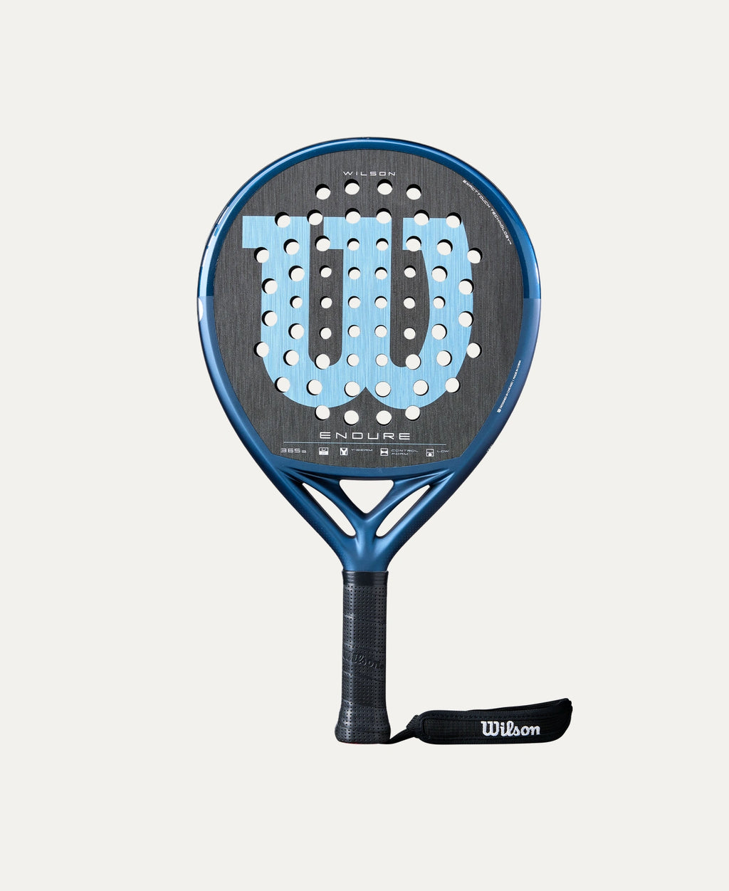 Wilson Endure V1 padel racket — round-shape control. UD carbon face, Control Foam core. Intermediate to advanced