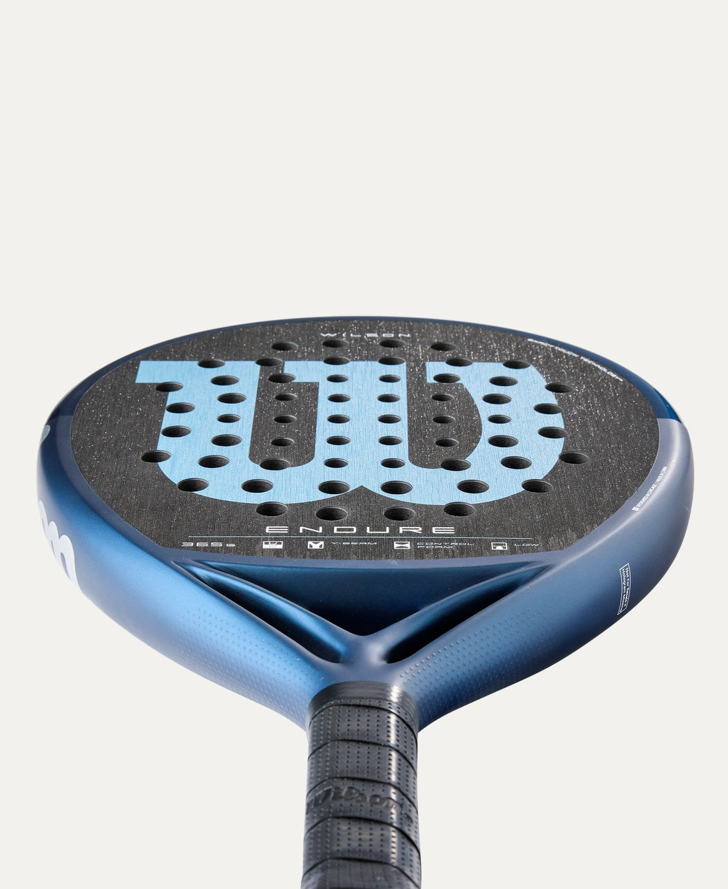 Wilson Endure V1 padel racket — round-shape control. UD carbon face, Control Foam core. Intermediate to advanced