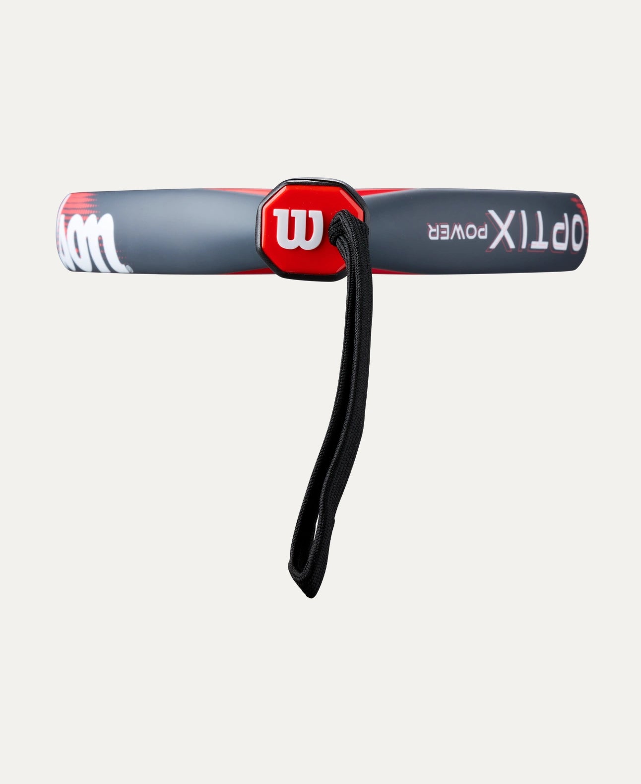 Wilson Optix V2 Power padel racket — easy-handling teardrop. Large sweet spot, fibreglass face, foam-EVA core. Beginner to intermediate