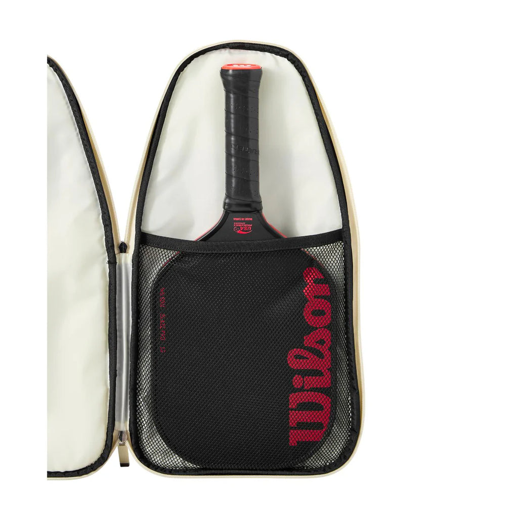 Wilson Pickleball Full Paddle Cover — Full pickleball paddle cover with accessory pocket and fence hook. Durable polyester. Protects from scratches