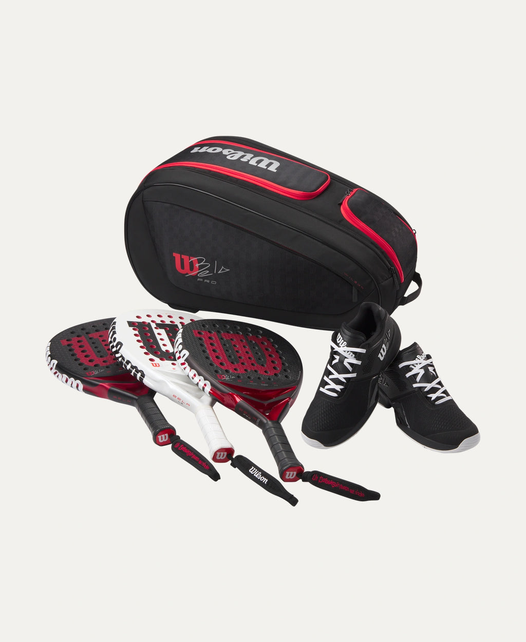 Wilson Bela V3 padel racket bag — Belasteguín signature. Fits 6 rackets, Thermoguard protection, reinforced side panels