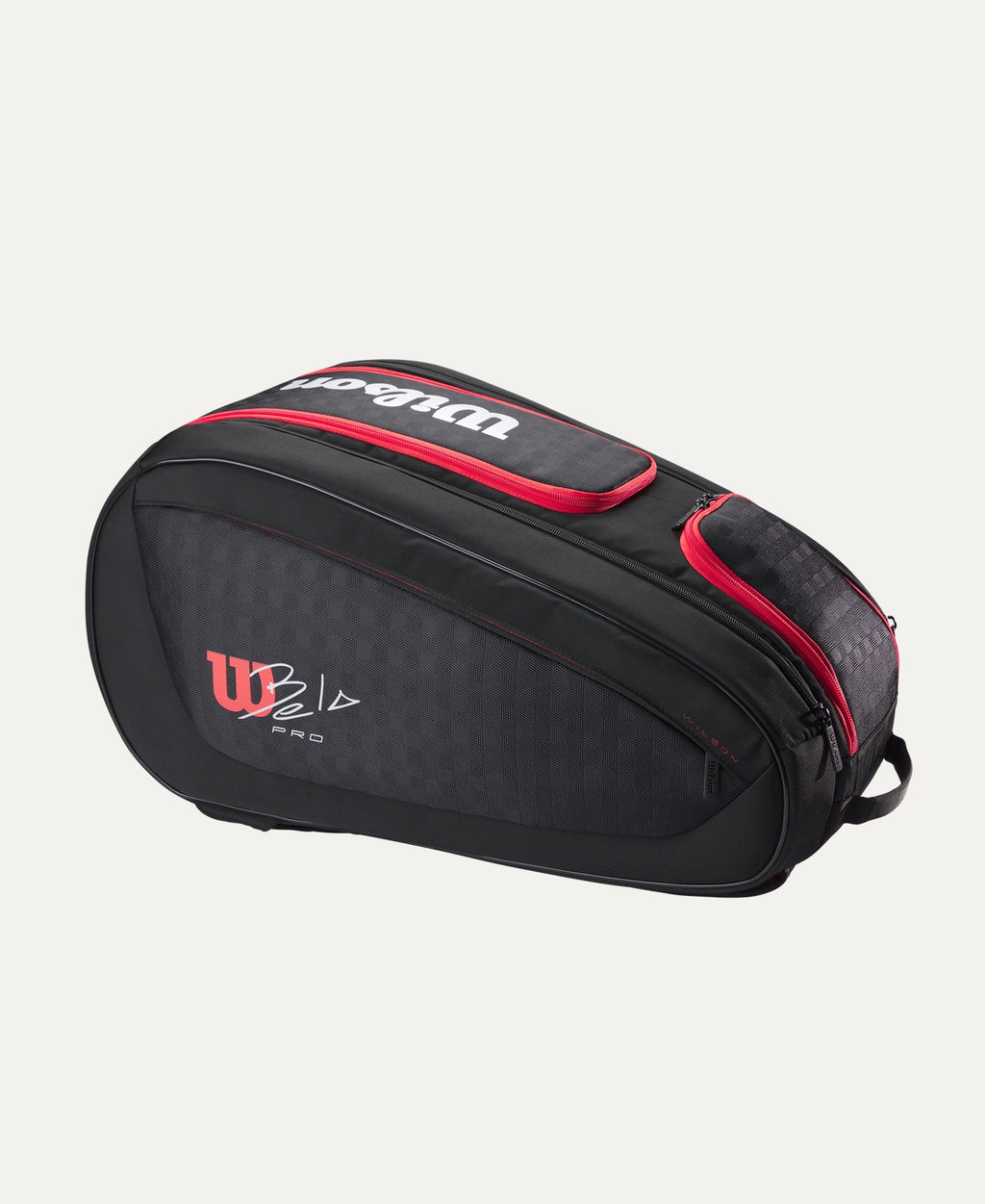 Wilson Bela V3 padel racket bag — Belasteguín signature. Fits 6 rackets, Thermoguard protection, reinforced side panels