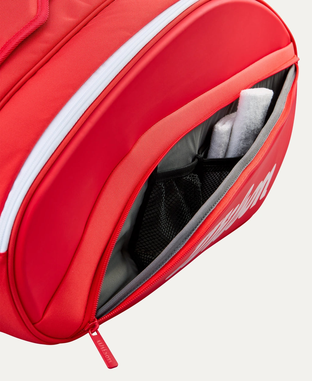 Wilson Super Tour Red padel bag — tour padel bag fits up to 6 rackets