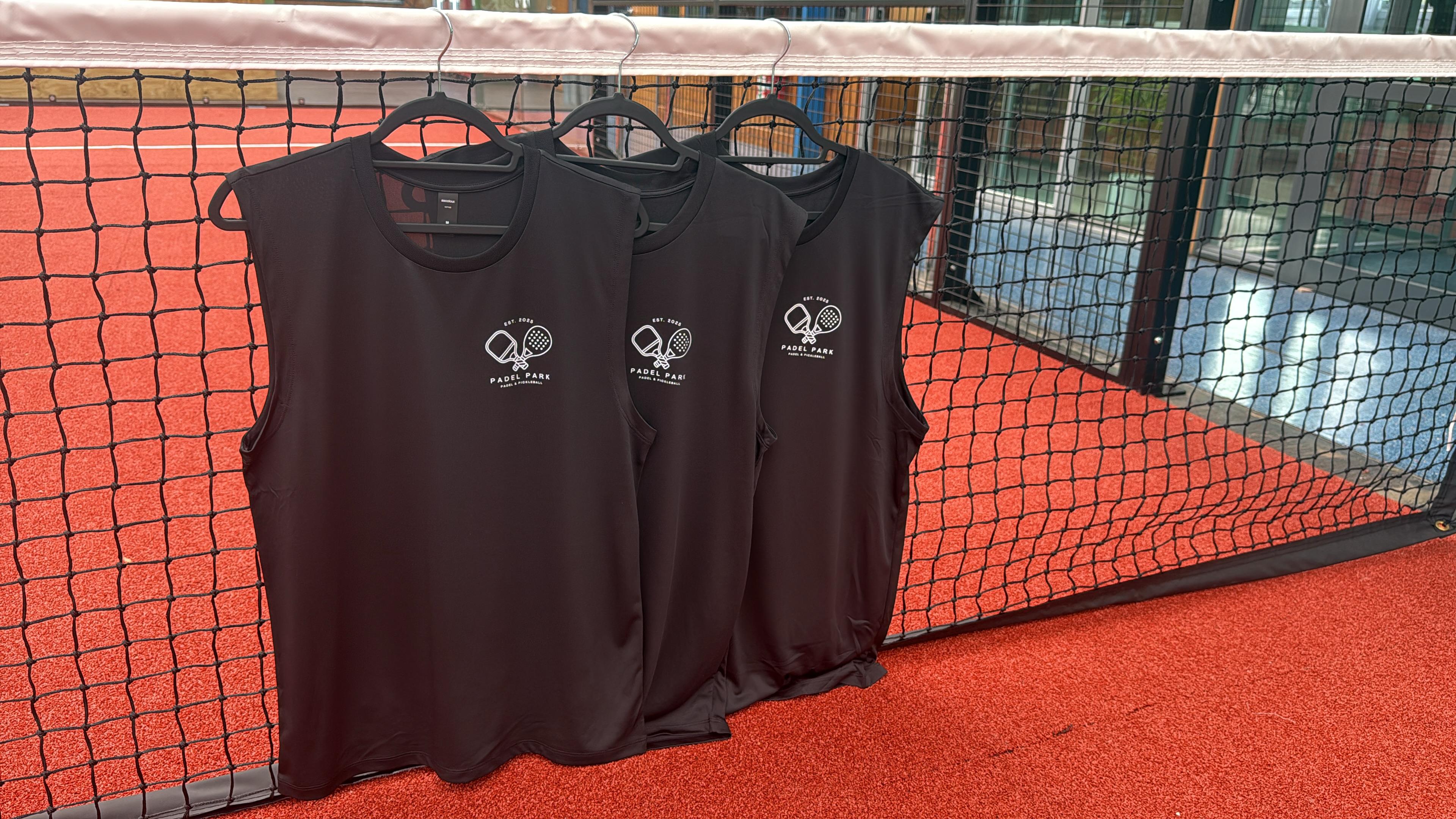 Padel Park Black Singlet – Men's and Women's Activewear