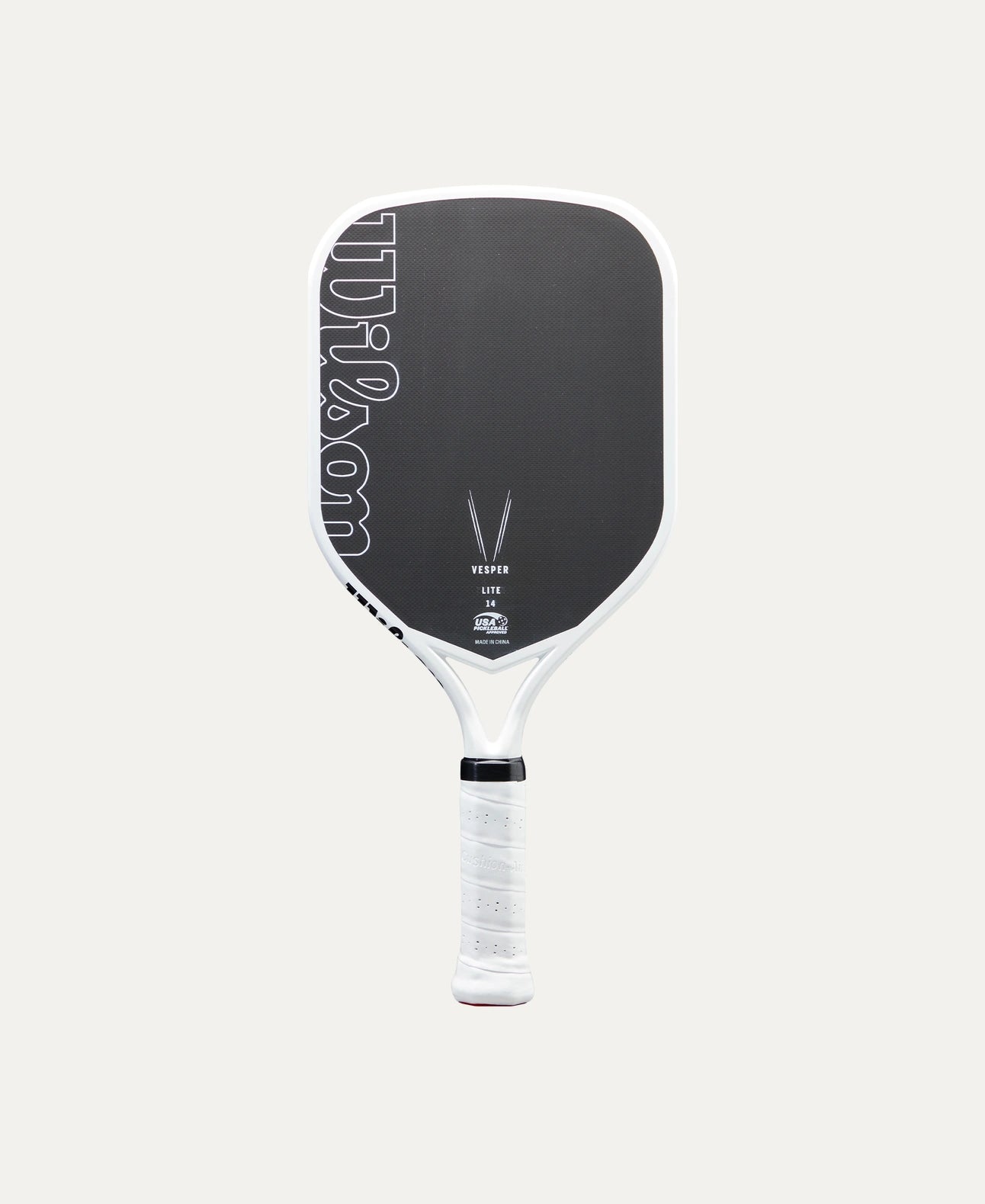 Wilson Vesper Lite 14 V1 pickleball paddle — lightweight power. 14mm core, elongated shape, carbon hybrid face