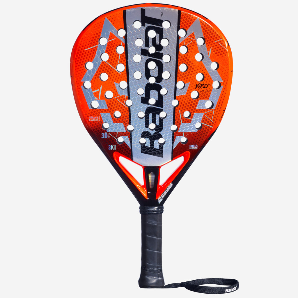 Babolat Viper Juan Lebrón 3.0 padel racket — Juan Lebrón signature. Diamond shape, 3K carbon, 370g head-heavy. Advanced power players
