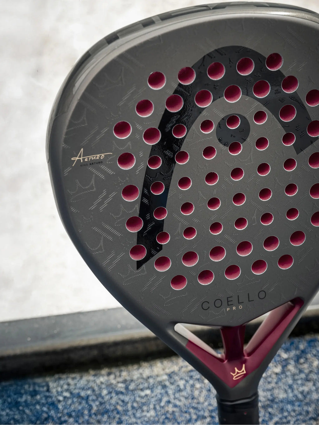 HEAD Coello Pro padel racket — Arturo Coello pro. Full carbon, 375g, diamond, head-heavy. Advanced attackers