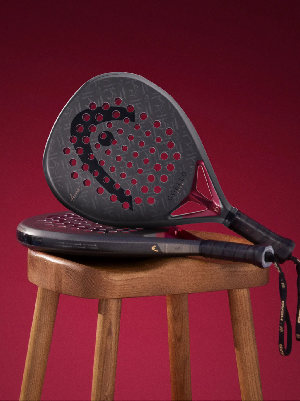 HEAD Coello Team padel racket — Coello range entry. Diamond shape, fibreglass face, easy power. Beginner to intermediate