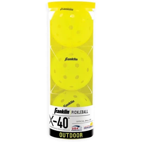 Franklin X-40 Pickleball Balls – 3 Pack (Yellow)