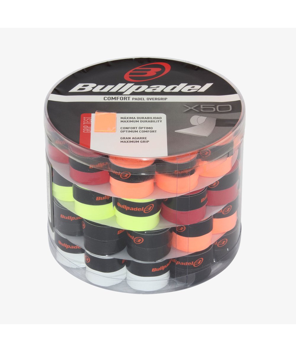 Bullpadel GB 1604 overgrip — 0.60 mm thin, HaC humidity tech. Padel + pickleball