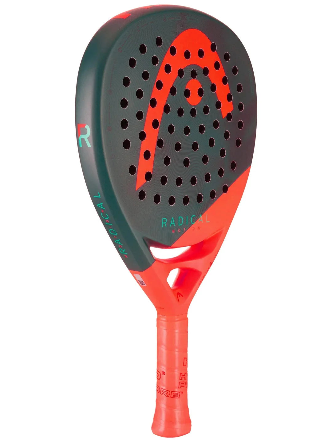 HEAD Radical Motion padel racket — lightweight control. Double carbon, 355g, manoeuvrable. Intermediate to advanced