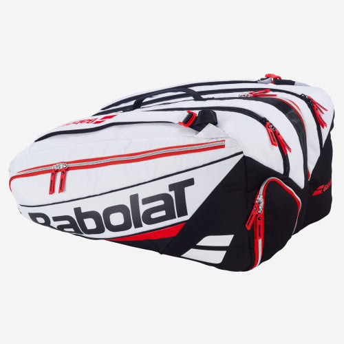 Babolat RH Pro padel bag — pro-grade 62L. Fits 4 rackets + shoes, water-repellent recycled polyester. Backpack straps