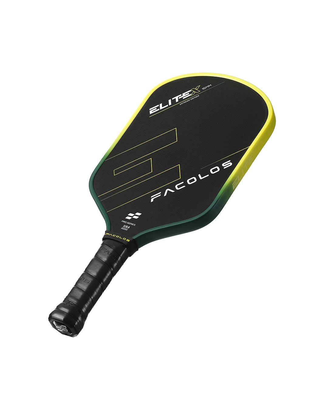 Facolos Elite X pickleball paddle Neon face detail