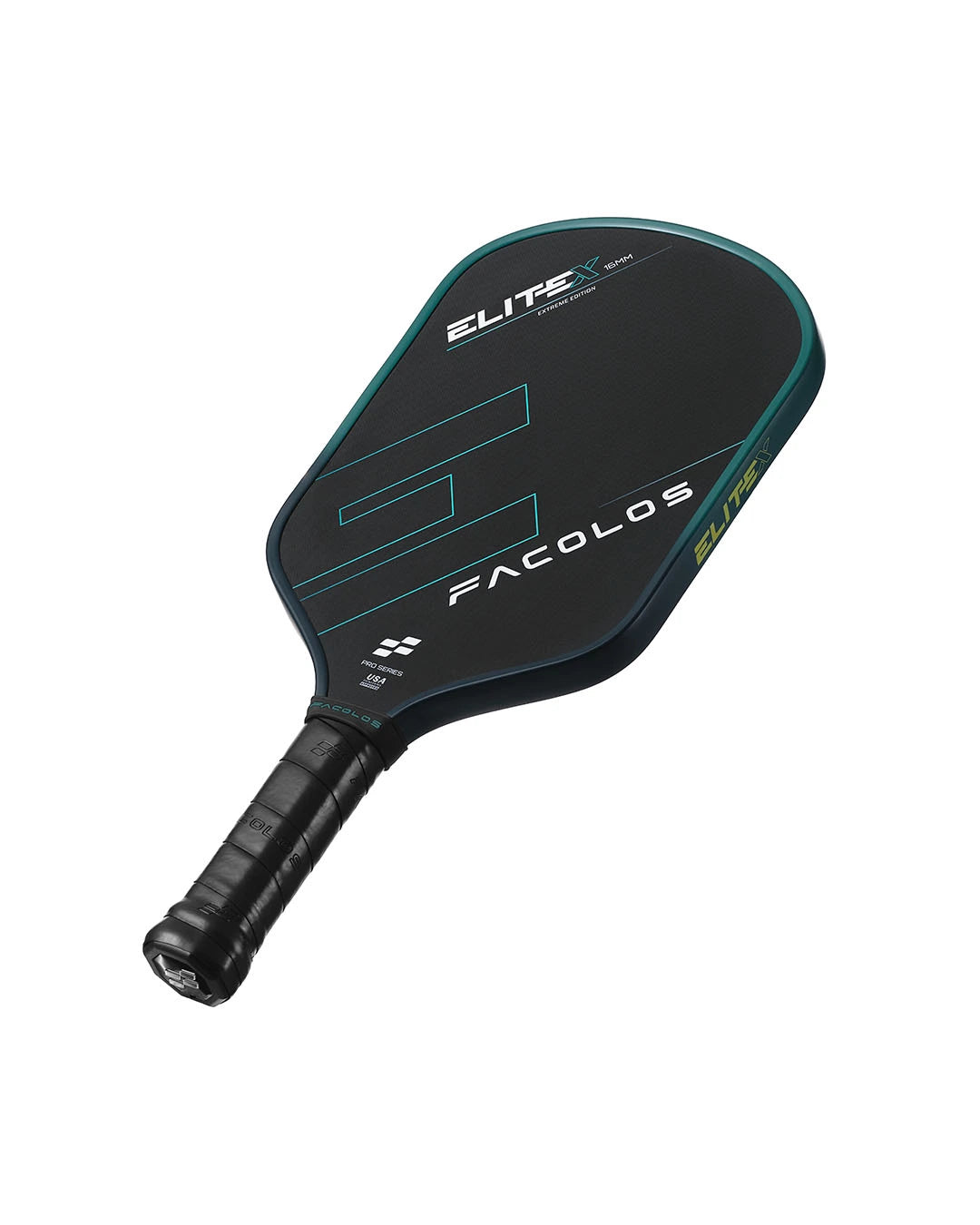 Facolos Elite X pickleball paddle Green face detail