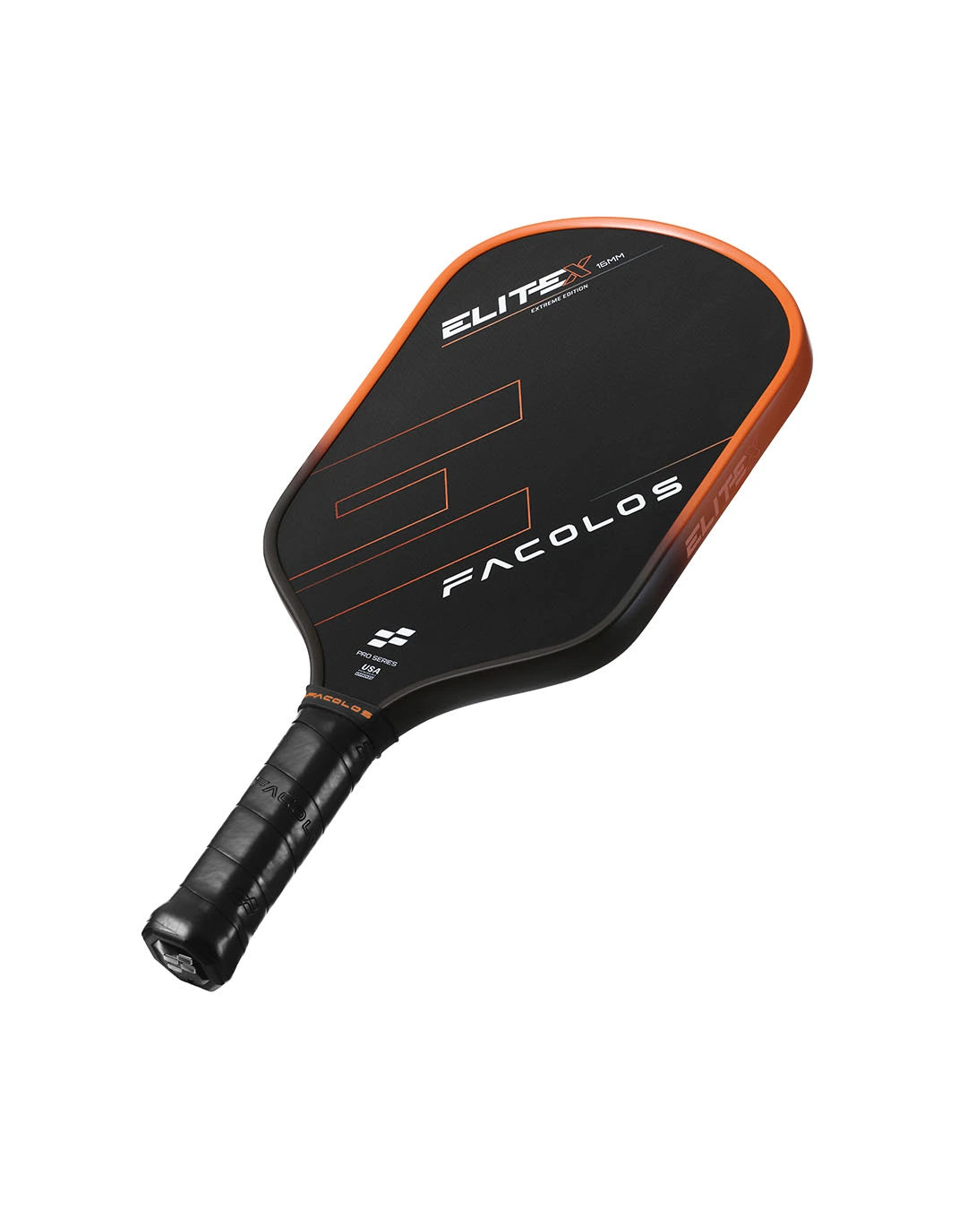 Facolos Elite X pickleball paddle Orange face detail