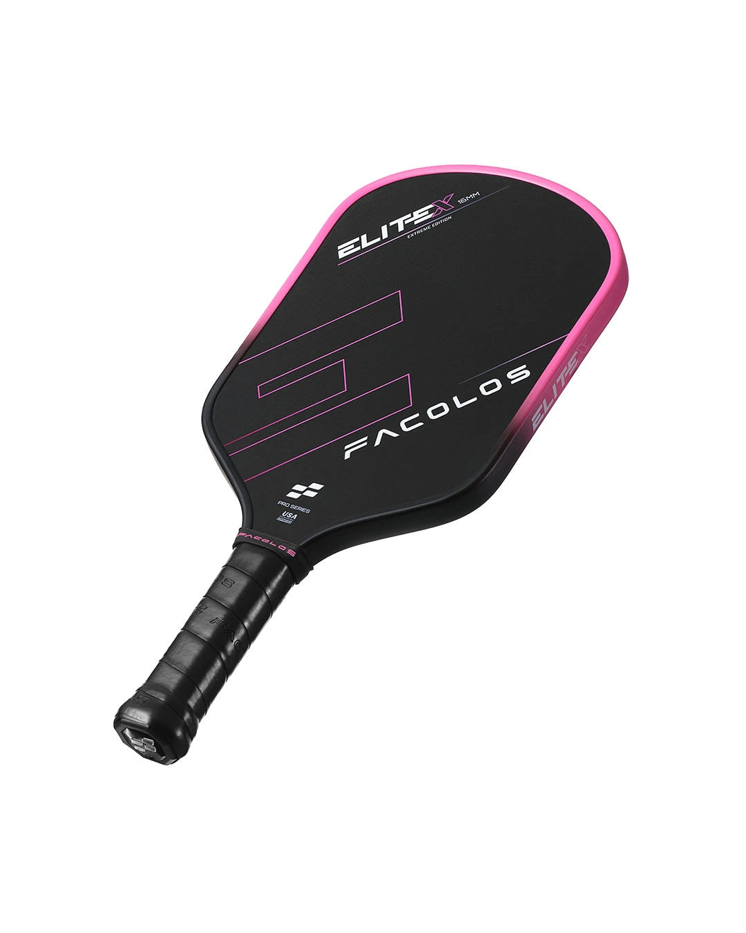 Facolos Elite X pickleball paddle Pink face detail